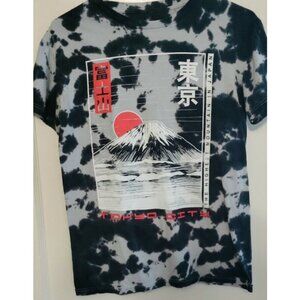 Bowery Supply Shirt Mens Small Tokyo City Mt Fuji
